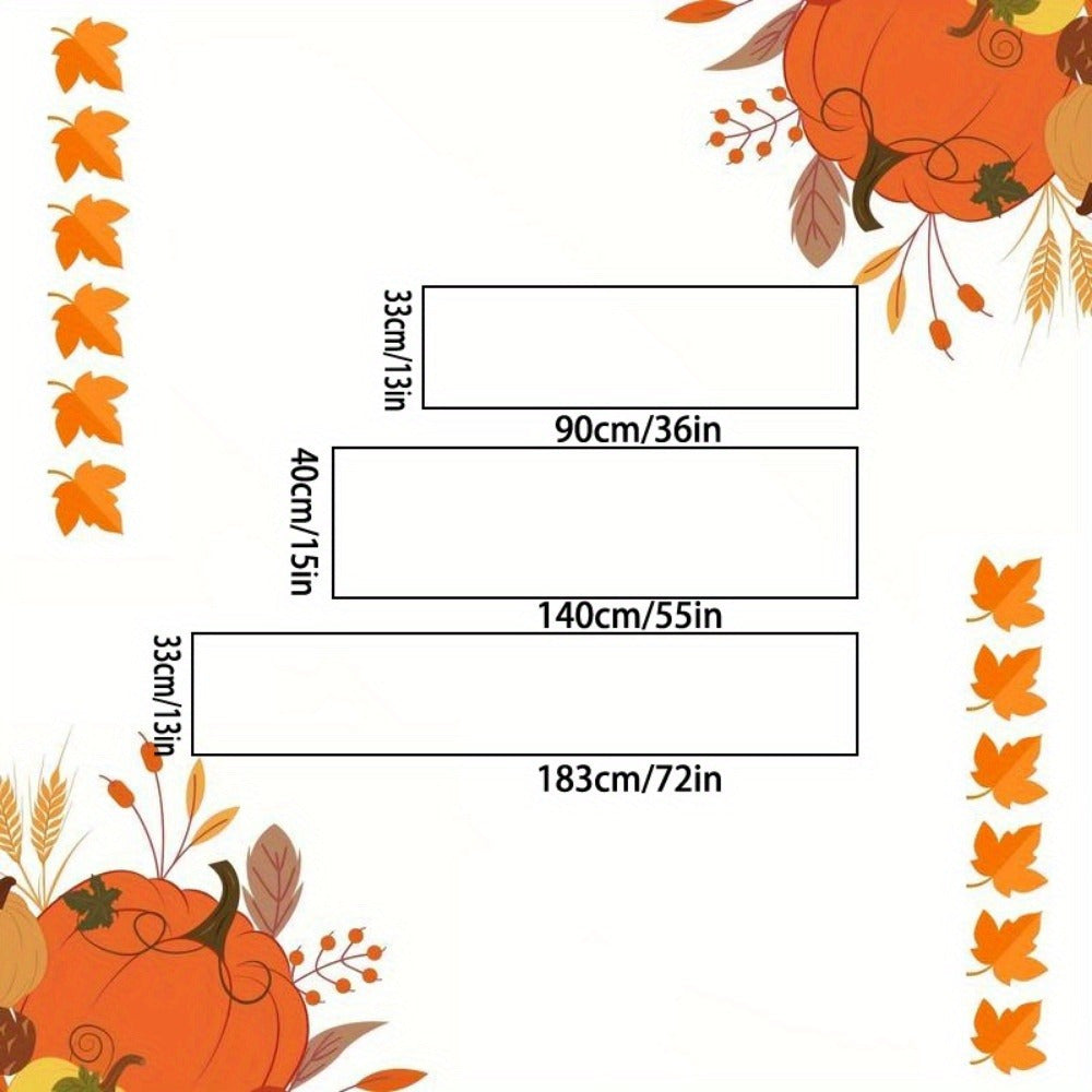 Polyester Woven Christmas Table Runner with Bells and Pine Branches for Festive Decor