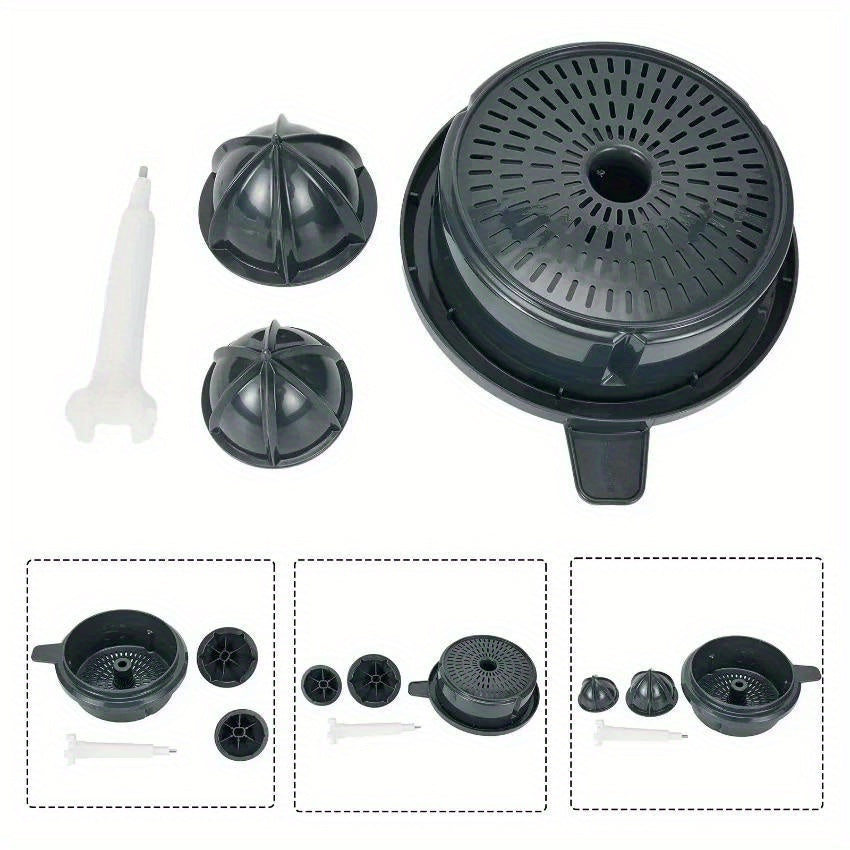Juicer Accessory Kit for Thermomix TM5 TM6 Dishwasher Safe Food Grade Plastic Includes Filter Basket Pressure Cones Multitool