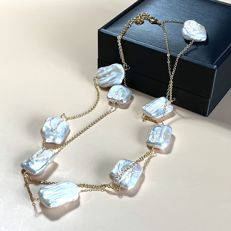 Zarif Uzoq Barokko Marvarid Bilaguzuk - Har qanday tadbir uchun zamonaviy va ko'p qirrali aksessuar, partiyalar va ta'tillar uchun ideal