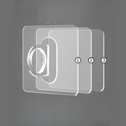 4 Pack Adhesive Hooks for Kitchen Bathroom Storage No-Drill Plastic Stylish Multi-Functional