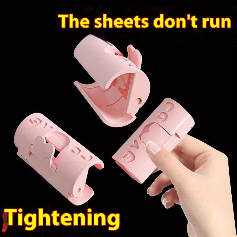 Non-Slip Bedding Clamp with Cute Design for Securing Sheets and Accessories