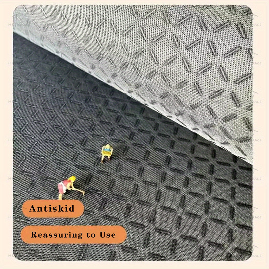 Half-Circle Welcome Floral Doormat Non-Slip Washable for High-Traffic Areas