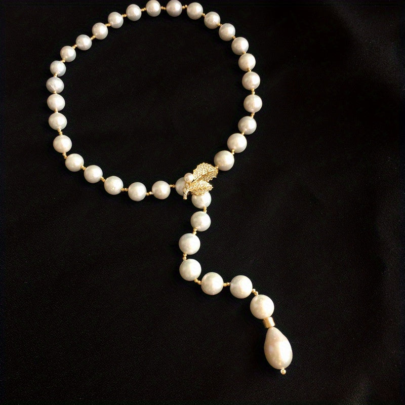 Zarif Barokko Pendant Marjon - Vintage Ilhomlangan Sviter Zanjiri, Partylar va Sovg'alar uchun Moslashtirilgan, O'ziga Xos Tasodifiy Sovg'a Qutisi Kiritilgan