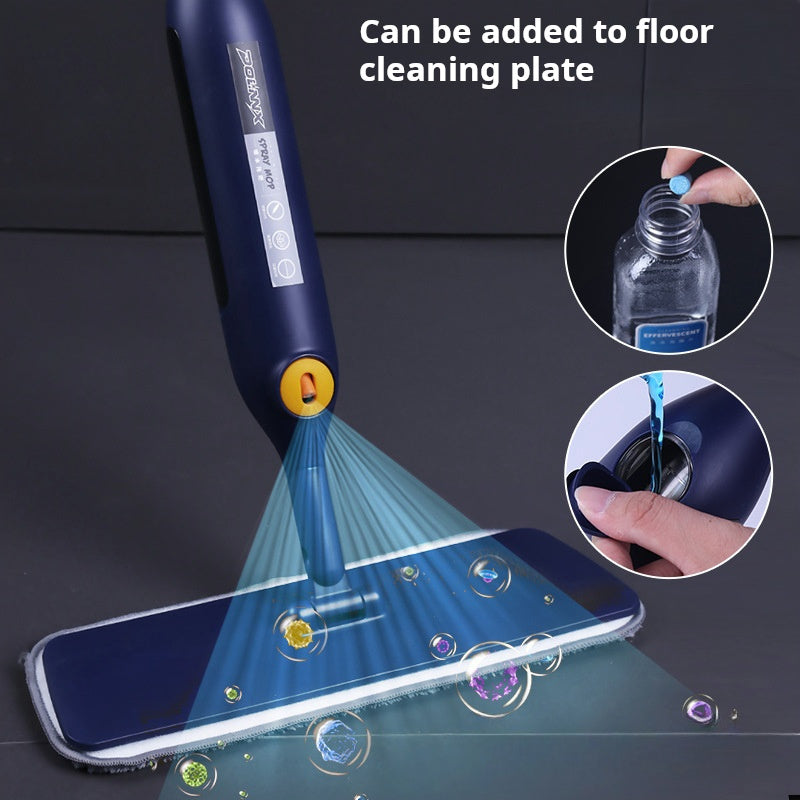 Oson Burash Spray Mopu bilan Qiyinchiliksiz Tozalash - Qo'l Bilan Tozalash, Yotoqxona va O'tirish Xonasi uchun Mukammal Aylanadigan Singdiruvchi Pad