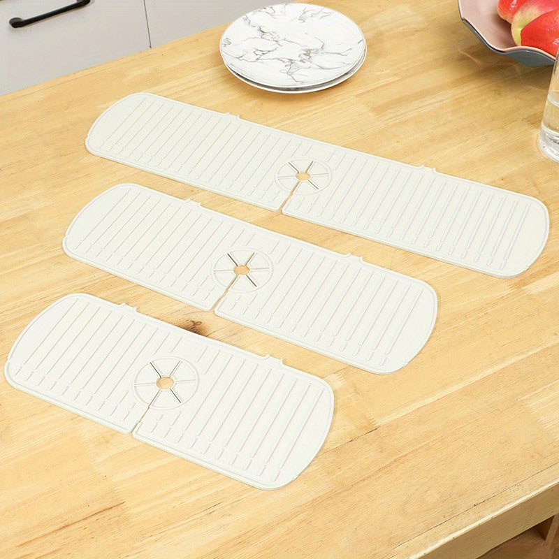 Rubber Dish Drying Mat Non-Slip Absorbent Heat Resistant Kitchen Counter Accessory
