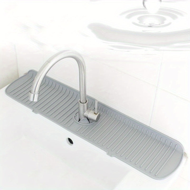 Rubber Dish Drying Mat Non-Slip Absorbent Heat Resistant Kitchen Counter Accessory