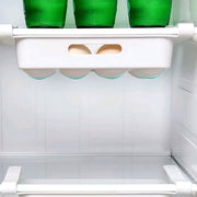 3-Piece Plastic Refrigerator Storage Bins with Egg Holder, Adjustable, Pull-Out Organizer