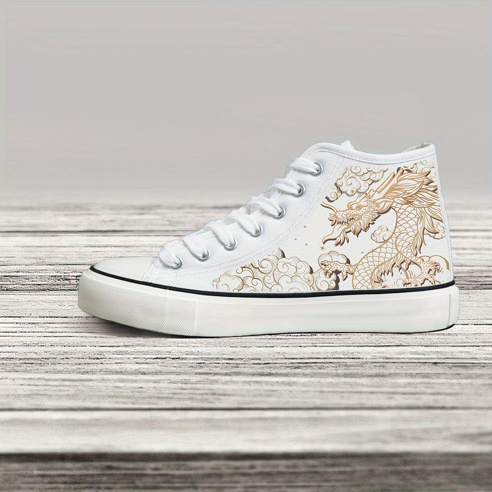 Women's Casual Canvas Sneakers Black and White Skateboarding Shoes