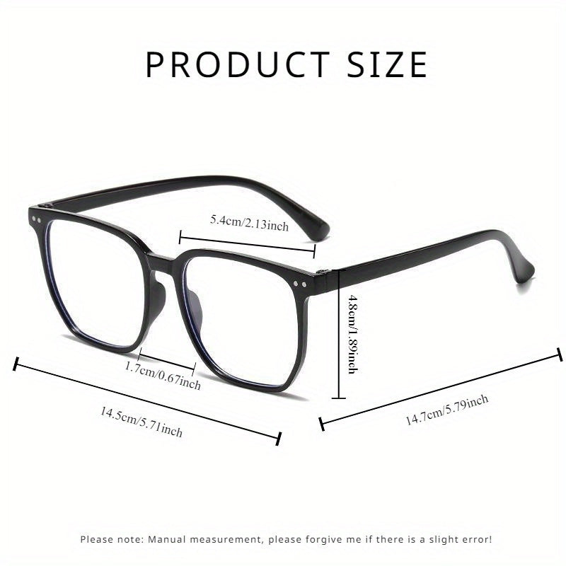 Transitioning Photochromic Reading Glasses for Men and Women Square Large Frame Polycarbonate Lenses Adjustable Diopter
