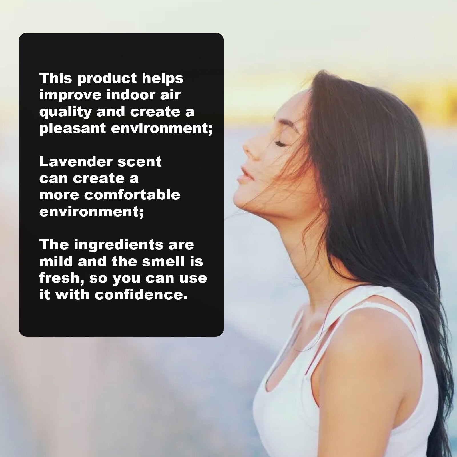 100ml Lavanda Hidi Bilan To'liq Spray - Hidlarni Yo'qotadi va Uy Tozalash Uchun Uzoq Muddatli Yangilikni Ta'minlaydi