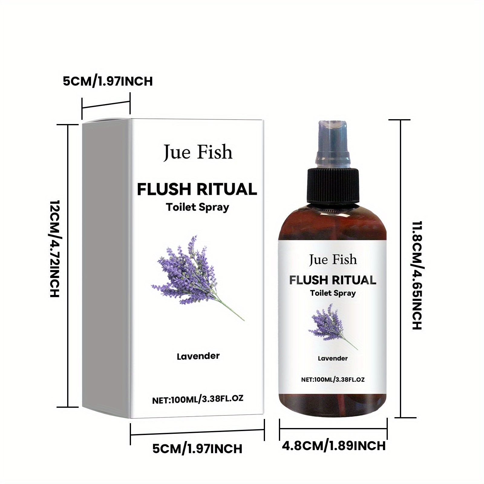 100ml Lavanda Hidi Bilan To'liq Spray - Hidlarni Yo'qotadi va Uy Tozalash Uchun Uzoq Muddatli Yangilikni Ta'minlaydi