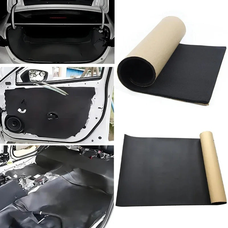Car Sound Deadener Mat Insulation Noise Proof Firewall Heat Foam 100x50cm