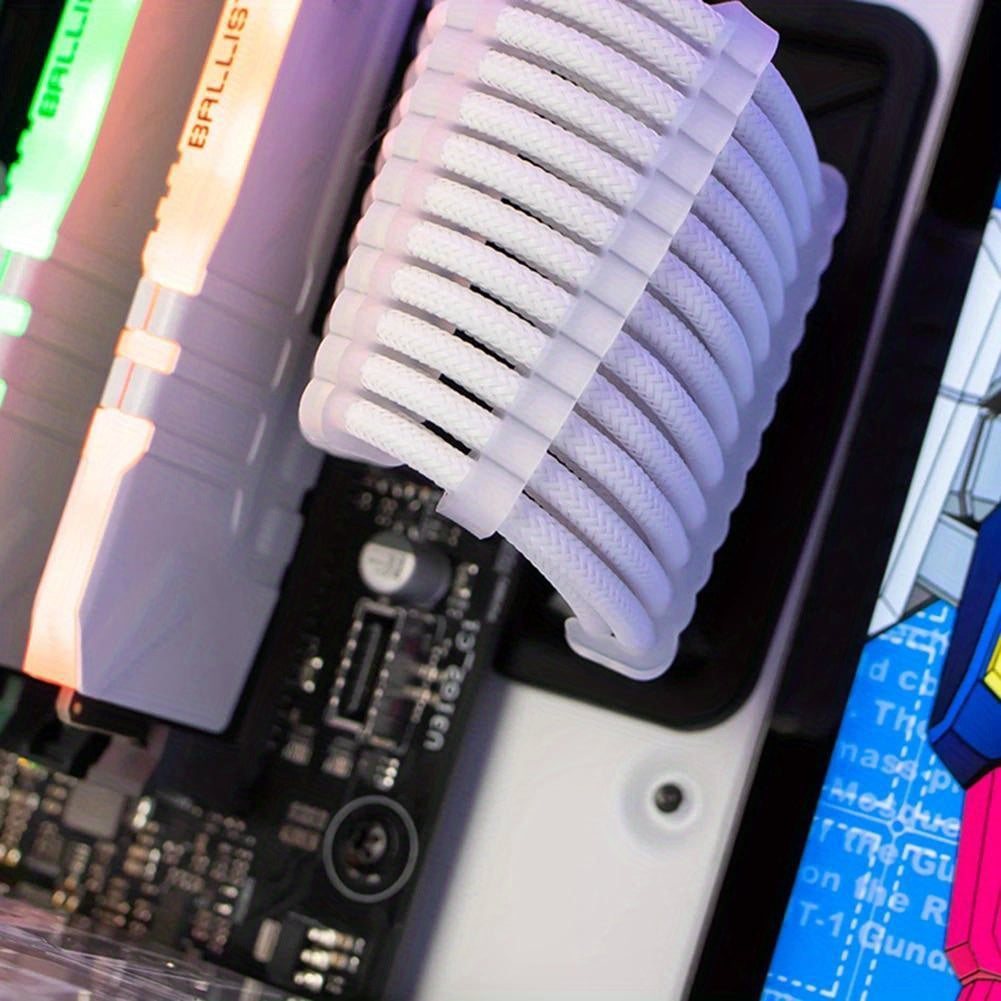 Akril kabellarni boshqarish kliplar to'plami, uy ofisida quvvat kabellarini va simlarni tartibga solish uchun