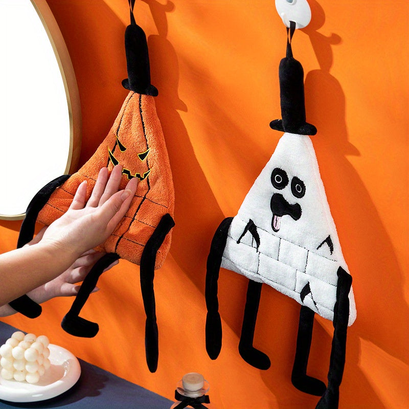 Christmas Atmosphere Monster Hand Towel Kitchen Quick Dry Absorbent Coral Fleece