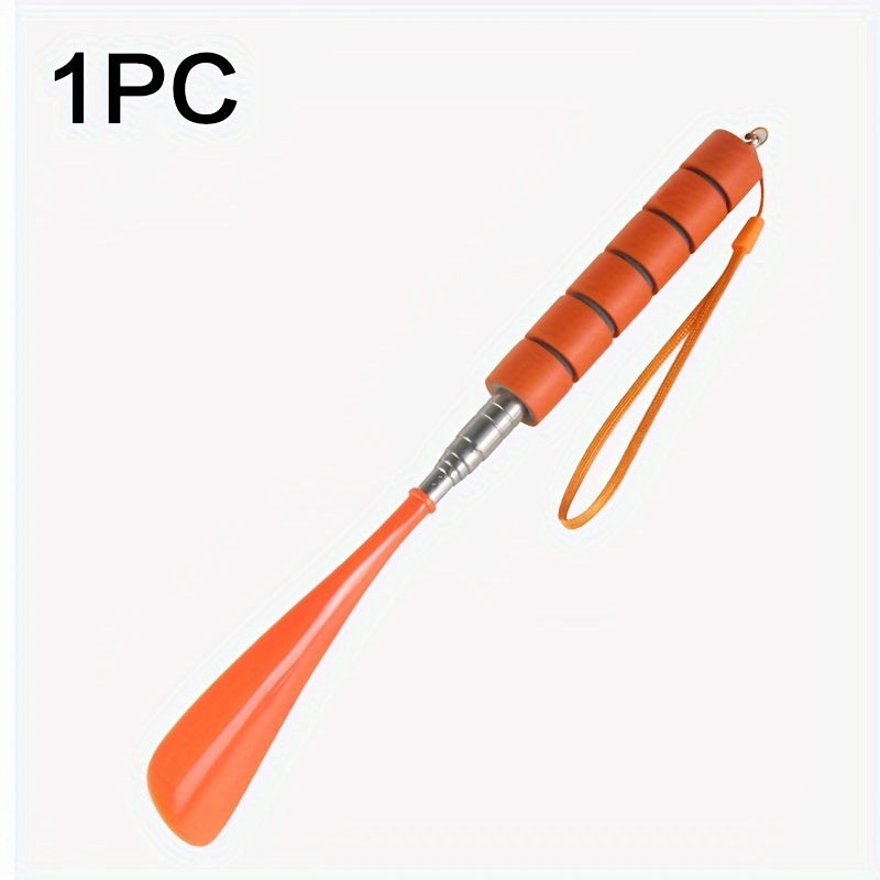 Adjustable Long Handle Shoehorn for Seniors Stainless Steel Telescopic