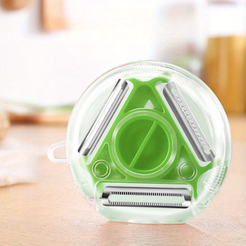 Three-in-One Kitchen Peeler Set with Grater and Chopper