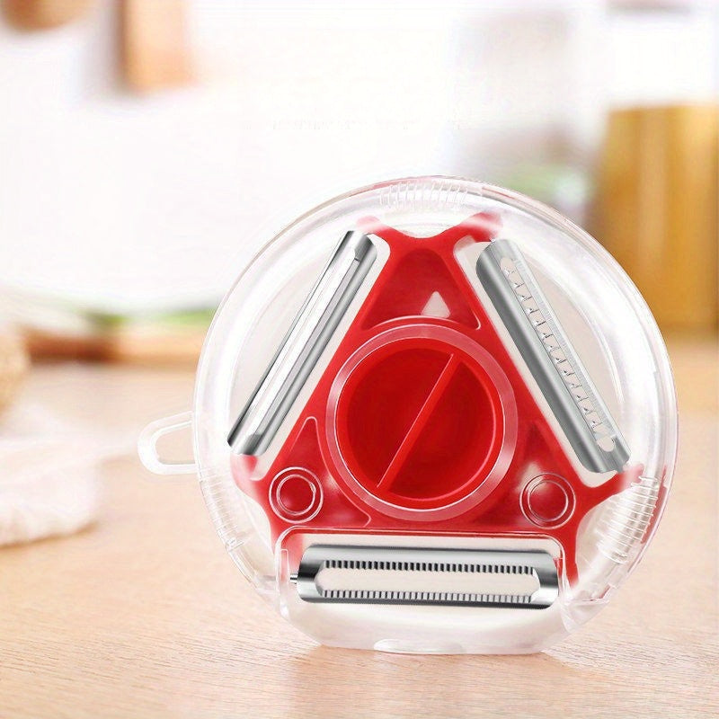 Three-in-One Kitchen Peeler Set with Grater and Chopper