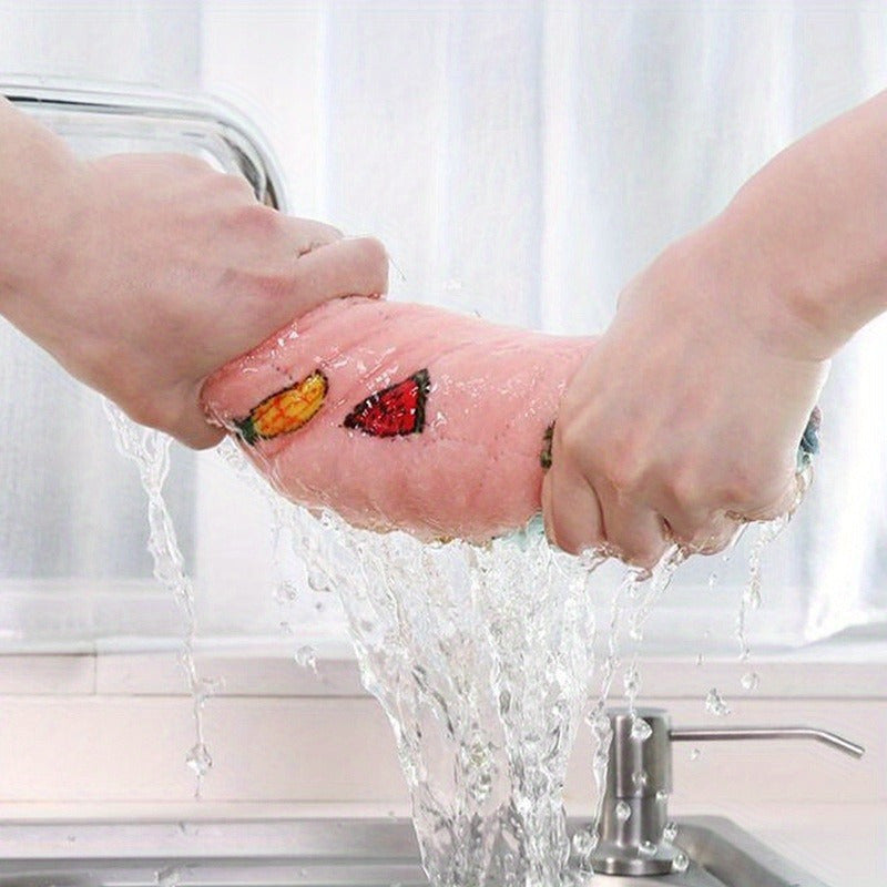 Kitchen Cleaning Cloths Pack of 5 10 or 20 Reusable Cellulose Sponge Cloths Absorbent Quick-Drying