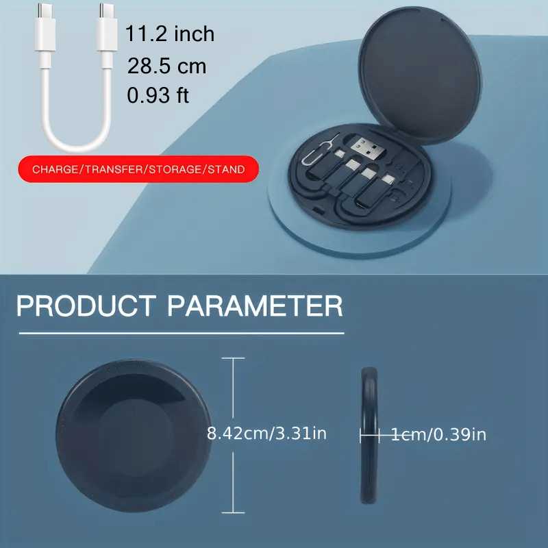 60W USB C Cable with 5-in-1 Adapter Kit for Fast Charging and Data Transfer