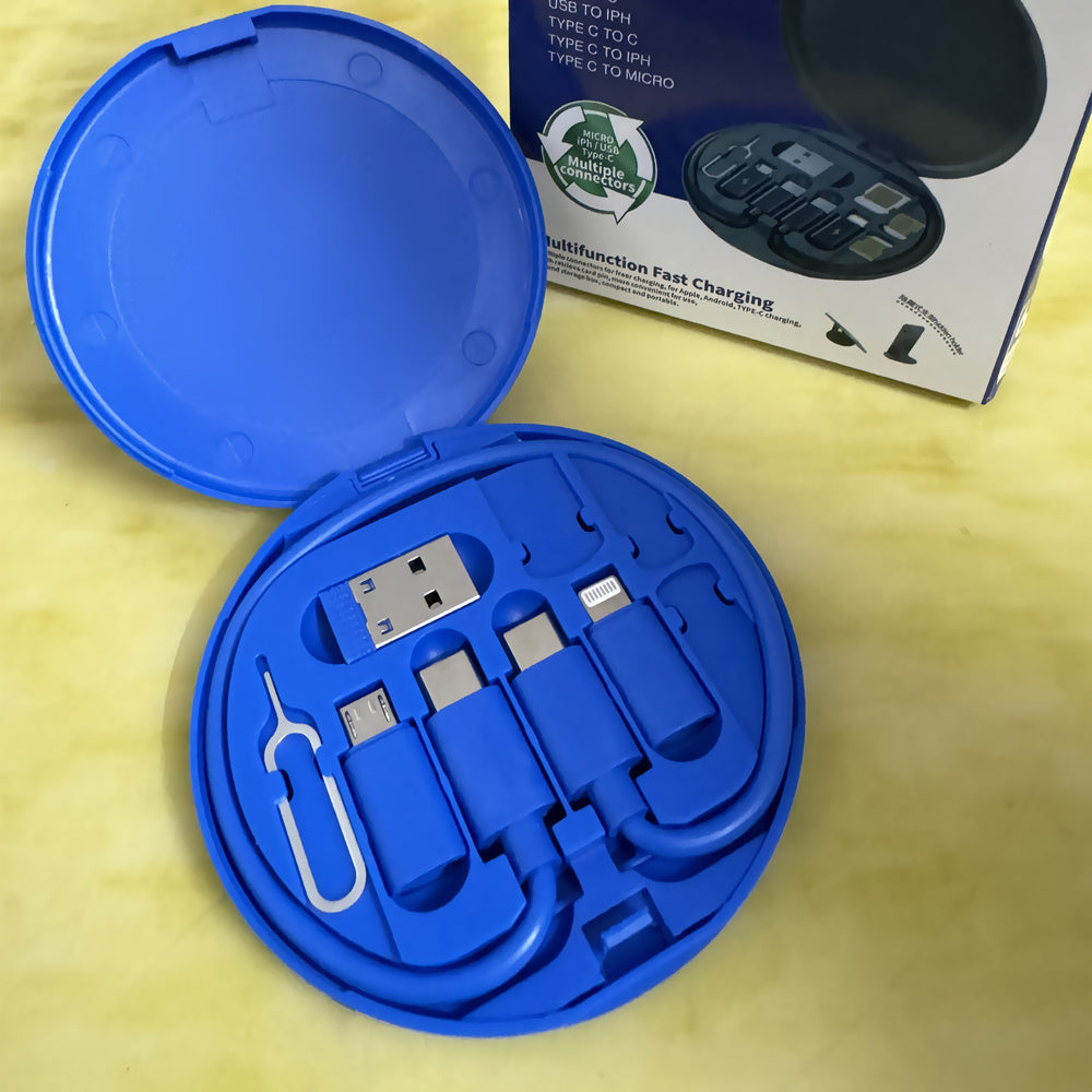 60W USB C Kabeli 5-in-1 Adapter to'plami bilan tez zaryadlash va ma'lumotlarni uzatish uchun