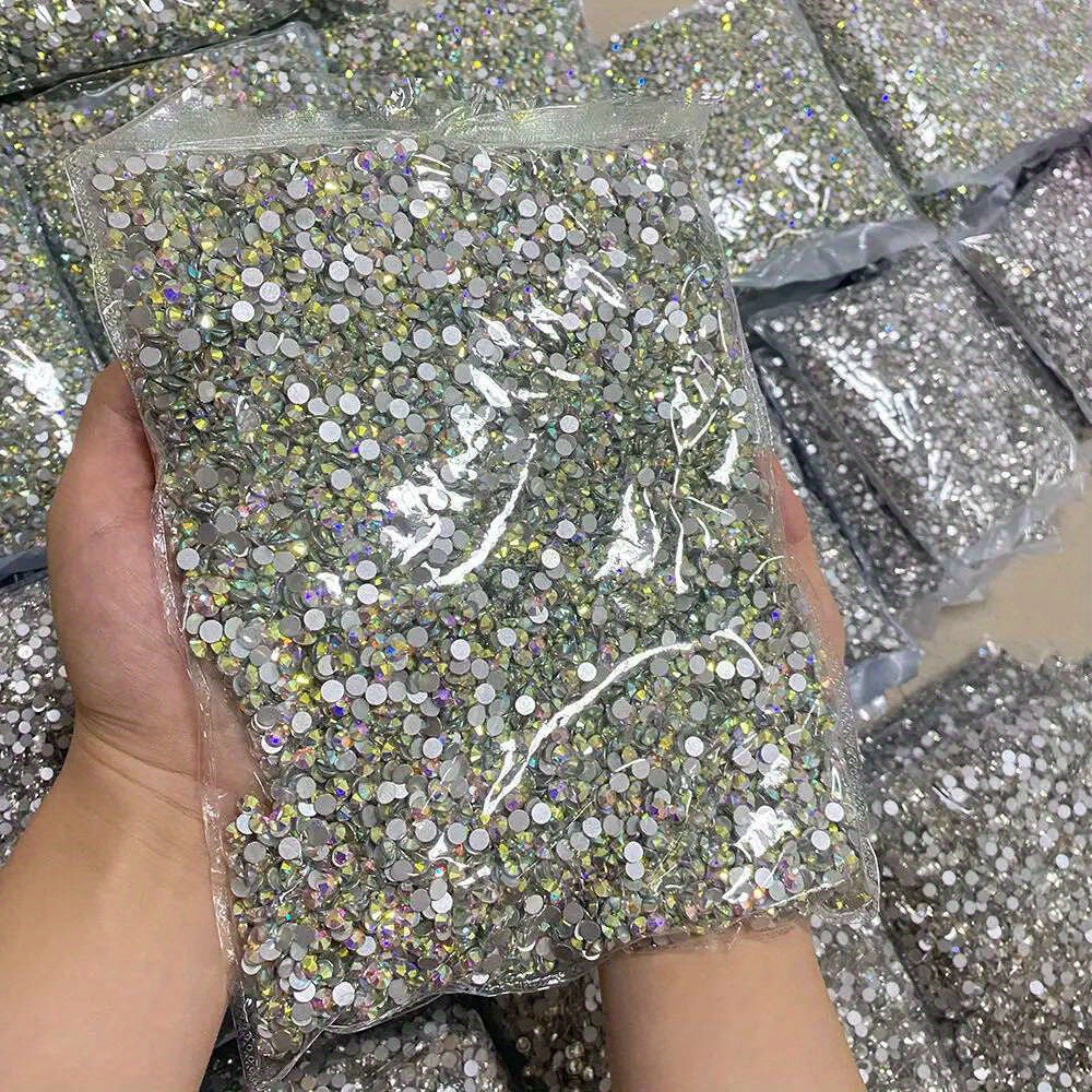 10000 dona Kristal AB Flatback Rhinestones uchun tirnoq san'ati zargarlik hunarmandchiligi