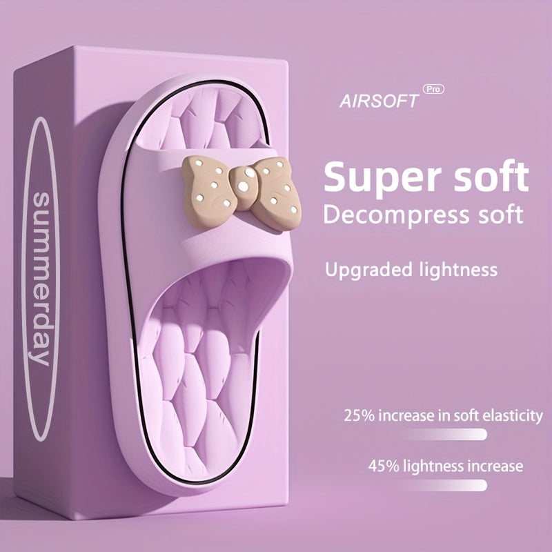 Women Soft Cotton Slip-On Slippers with Thick Soles for Bathroom Beach and Home