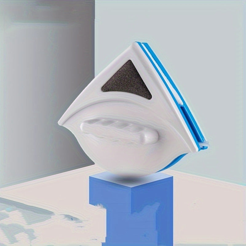 Ikki Tomonlama Magnit Uchburchak Deraza Tozalagich - Kuchli Magnit Kuch, Kengaytirilgan Gubka, Ichki Suv Saqlash, Anti-Qisish Himoyasi, Elektrsiz Tozalash Vositasi, Baland Bino Qirqish, Oddiy Silliqlash, Mustahkam Plastik Qurilish