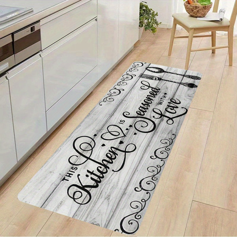 Soft Non-Slip Kitchen Mat Absorbent Runner Rug for Kitchen and Indoor Spaces