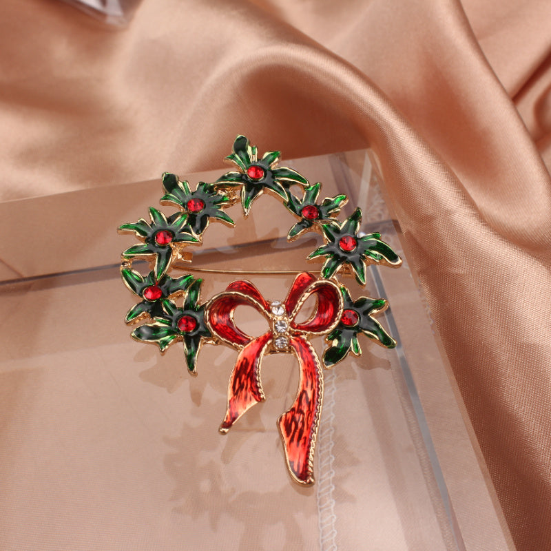 Christmas Atmosphere Brooch for Parties Travel and Daily Wear Stylish Jewelry