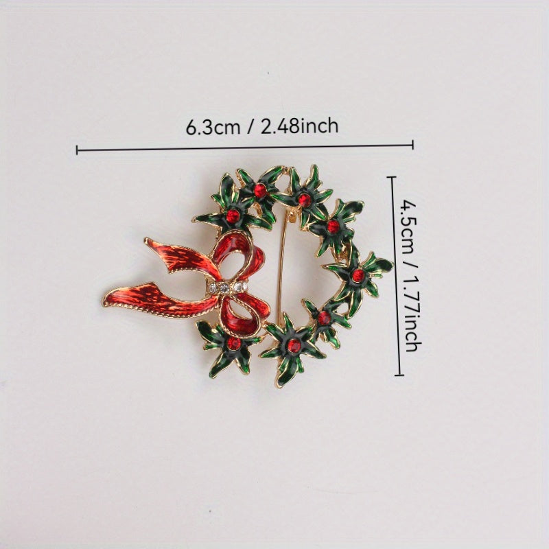 Christmas Atmosphere Brooch for Parties Travel and Daily Wear Stylish Jewelry