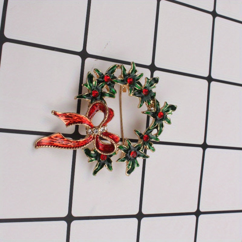 Christmas Atmosphere Brooch for Parties Travel and Daily Wear Stylish Jewelry