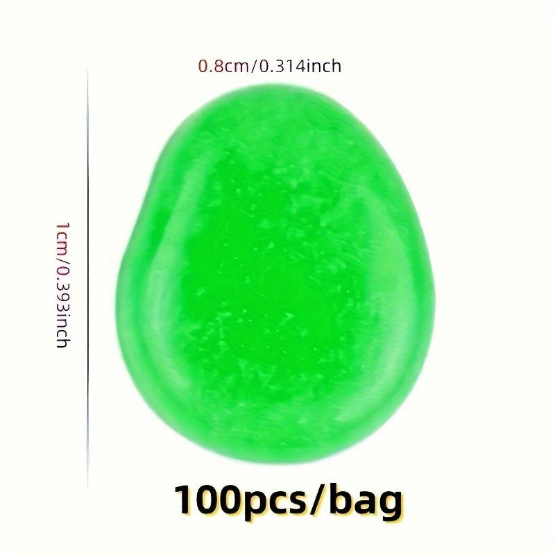 Glow-In-The-Dark Resin Pebbles for Garden Fish Tank Flower Pot Bonsai Decoration 50 or 100 Pieces