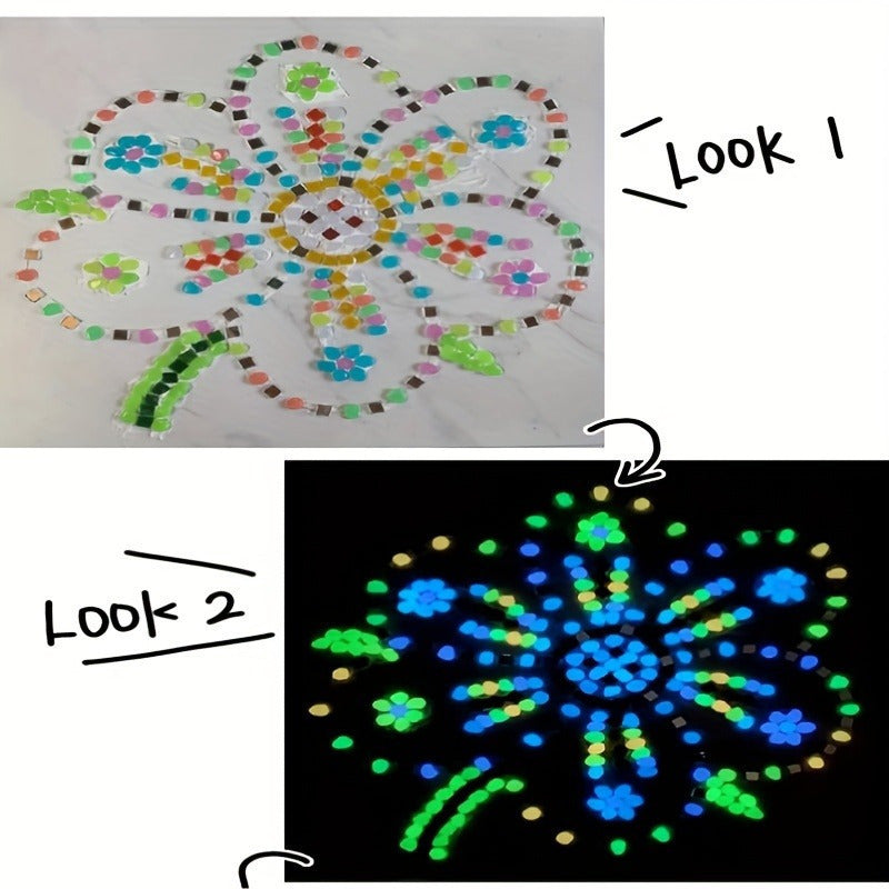 Glow-In-The-Dark Resin Pebbles for Garden Fish Tank Flower Pot Bonsai Decoration 50 or 100 Pieces