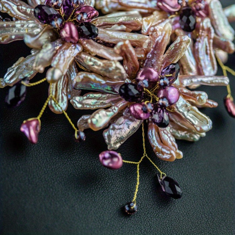 Freshwater Pearl Choker Necklace for Women Elegant Statement Jewelry Natural Stones Gift