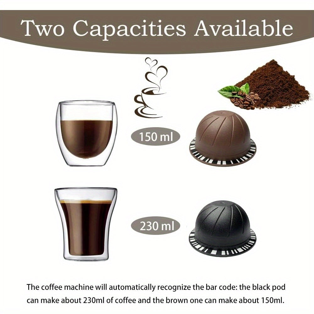 Reusable Coffee Pods for VertuoLine, Refillable Capsules, 2/5/50 Pack