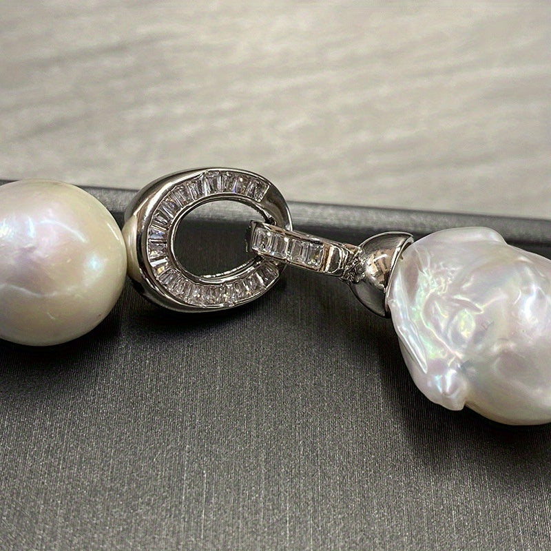 Freshwater Baroque Pearl Bracelet Minimalist Jewelry for Women Gift Box Included