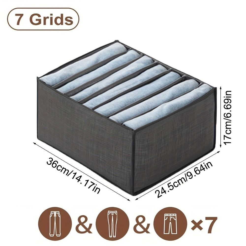 Foldable Fabric Storage Box with Handle for Women’s Accessories and Clothes Organizer