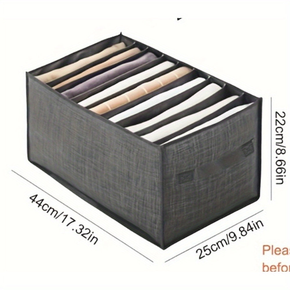 Foldable Fabric Storage Box with Handle for Women’s Accessories and Clothes Organizer