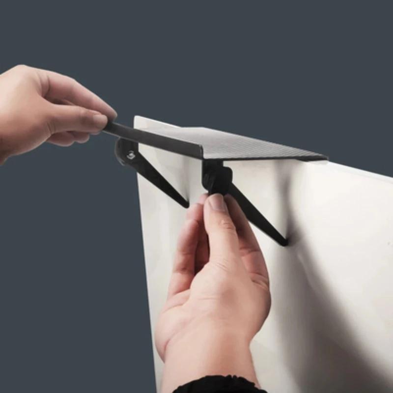 Durable Plastic Wall Shelf for TV and Monitor, Adjustable Organizer for Home