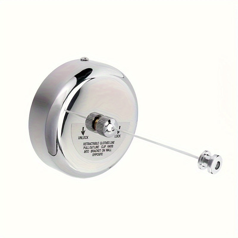 Tendedero retráctil de acero inoxidable de 9,2 pies para uso en interiores y exteriores, línea de lavado de alta resistencia