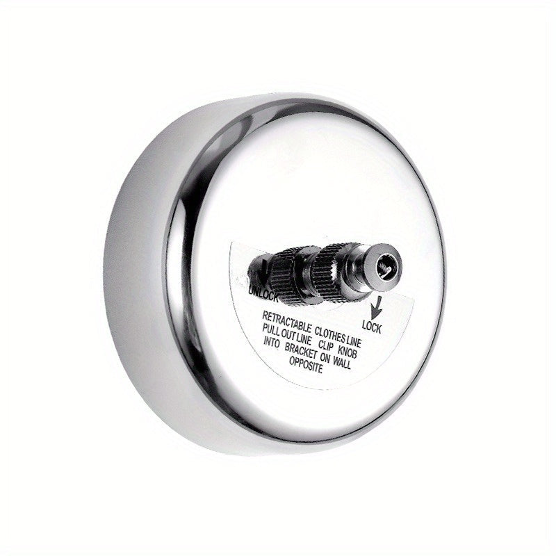 Tendedero retráctil de acero inoxidable de 9,2 pies para uso en interiores y exteriores, línea de lavado de alta resistencia