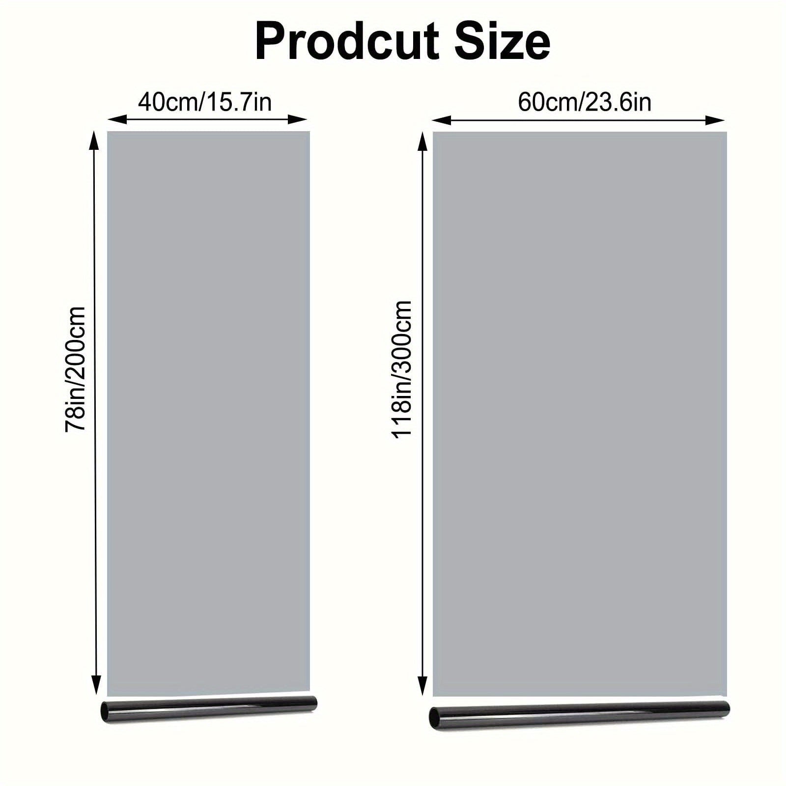 Теплозащитная оконная пленка 23,6x118 дюймов, конфиденциальность, защита от УФ для офиса, автодома, дома, ванной
