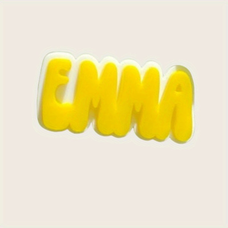 Акриловая брошь с именем для женщин, на заказ, подарок для Эммы