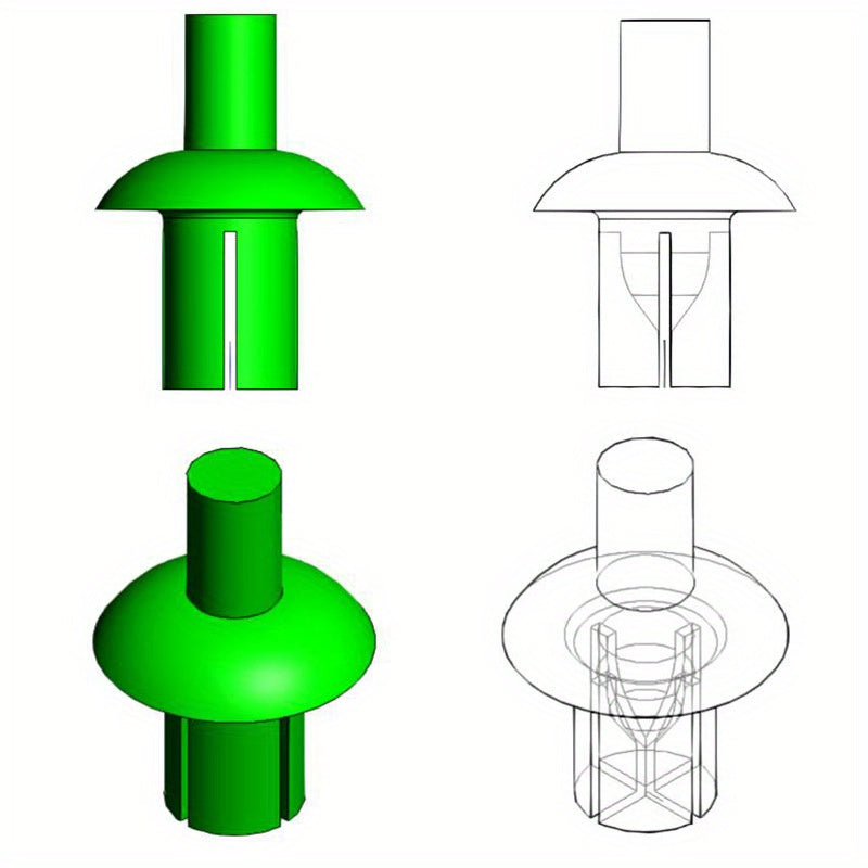 50/100Pcs Aluminum Alloy Expanding Rivets Round Head Automotive Construction