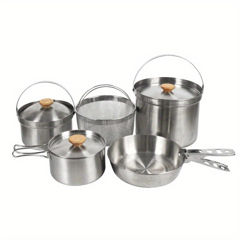 Stainless Steel Pot Set 304 Durable Cookware Kitchen Essential
