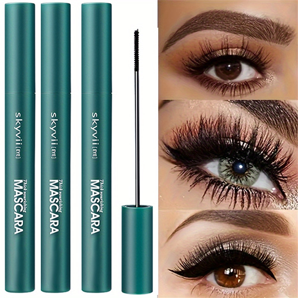 Waterproof Black 4D Mascara for Long, Voluminous, Smudge-Proof Lashes