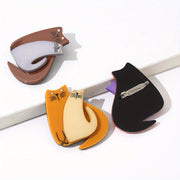 Acrylic Cat Brooch Minimalist Jewelry for Women and Girls