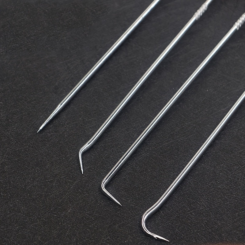 Juego de 4 ganchos y pinzas magnéticos, herramientas ligeras para quitar juntas de sellado automotriz