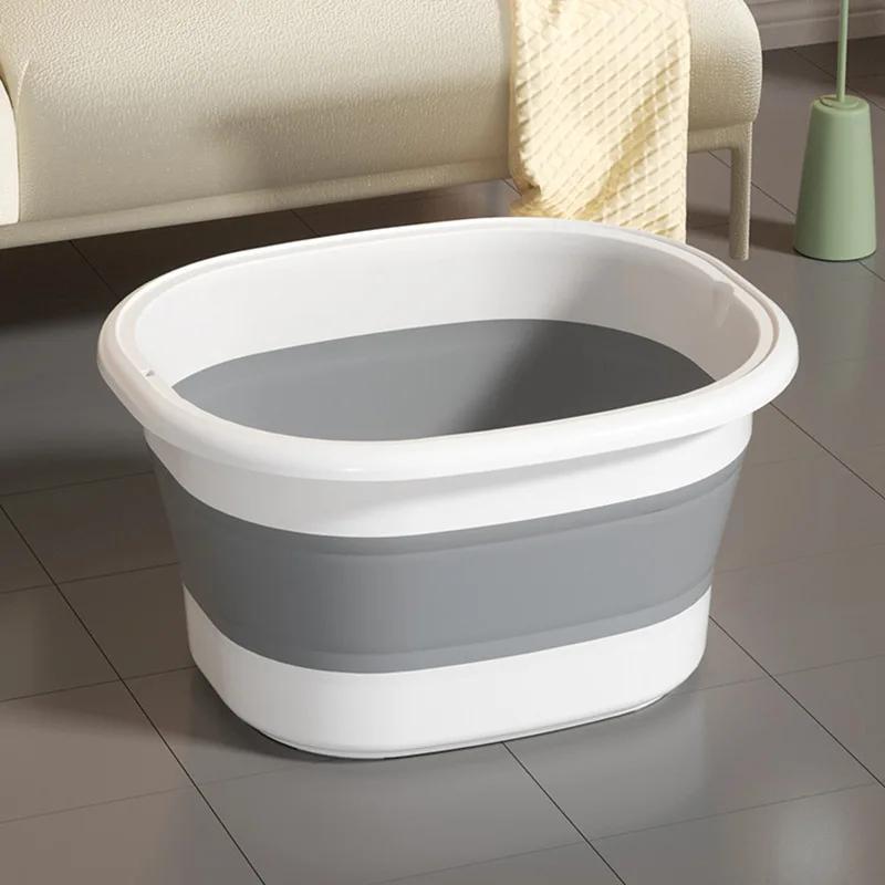 Portable Foldable Silicone Foot Bath Bucket for Relaxing Foot Soak