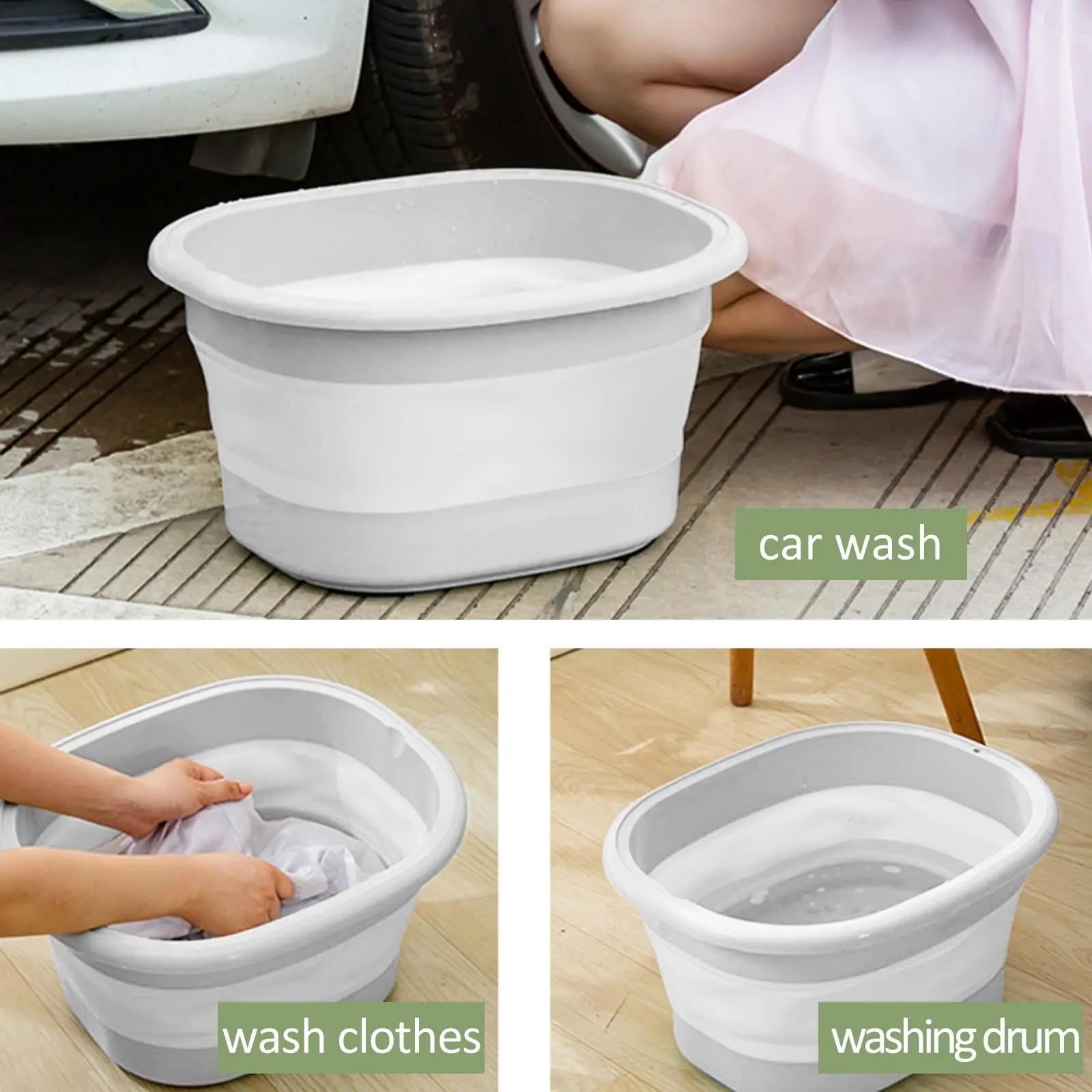 Portable Foldable Silicone Foot Bath Bucket for Relaxing Foot Soak